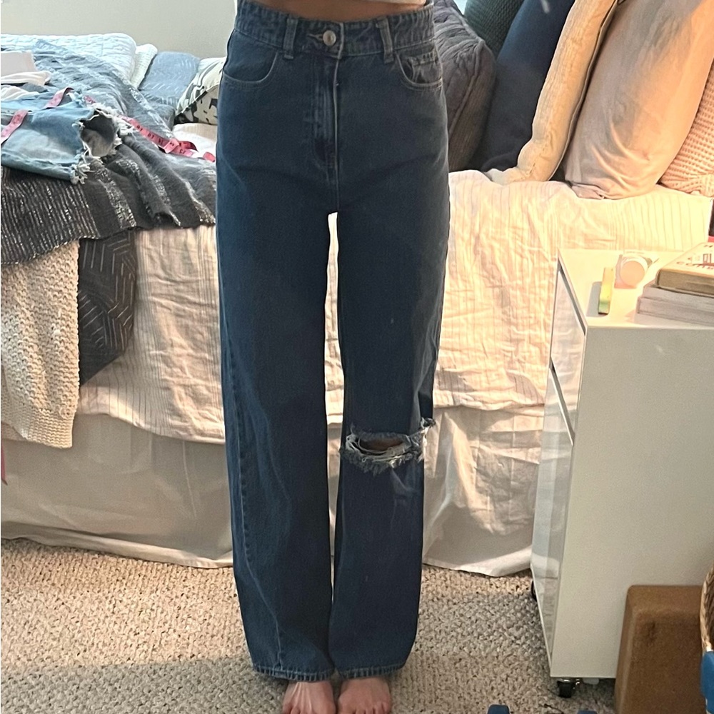 Wide leg jeans